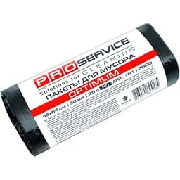 Пакети для сміття PRO Service Optimum, 35 л, 30 шт., чорний