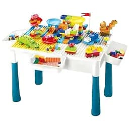 Детский столик 6787-121 конструктор стул и 3 корзины для деталей