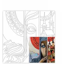 Полотно на картоне с контуром Rosa Start О единственном и мимолетном А. Навроцкая 30×30