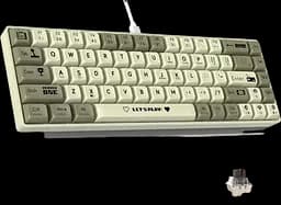 Клавіатура Ajazz AK680 Wired Brown Switch RGB White Grey - мініатюра 2