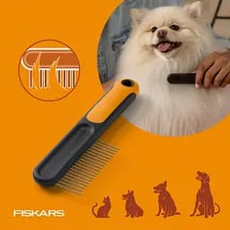 Гребінець для розчісування собак і котів Fiskars Wide Toothed Comb (2009134) - мініатюра 7