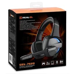 Навушники REAL-EL GDX-7620 Black - мініатюра 9