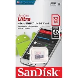 Карта памяти SanDisk Ultra microSDHC UHS-I 32GB (SDSQUNS-032G-GN3MN)