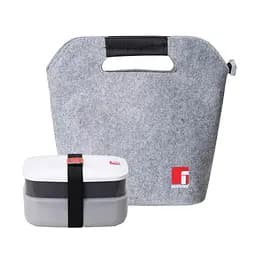 Сумка для обідів з 2 ланч-боксами Bergner Walking anywhere 3 предмети (BG-5759-BK) - мініатюра 2