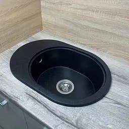 Кухонна мийка Adamant Ovale 610x420x180 чорний 635223, Чорний - мініатюра 3
