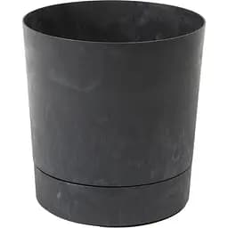 Вазон Lamela Aura с подставкой 23х24 см черный бетон (9711253)