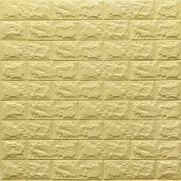 3D панель Sticker Wall самоклеюча цегла Жовто-пісочний 700x770x7мм 009-7 SW-00000046