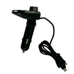 Bluetooth трансміттер з кабелем Type-C/MicroUSB/Lightning "Car Q15" Чорно-серий, fm модулятор для авто (ST) - мініатюра 4