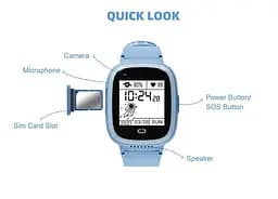 Смарт годинник телефон для дітей Lemfo M90S з GPS трекером, 4G LTE, відеозв'язком, камерою та прослуховуванням Чорний - мініатюра 8