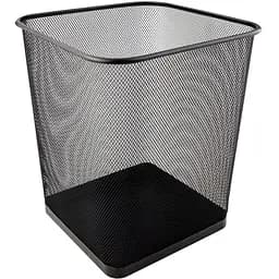 Корзина для бумаги Axent квадратная 270x300 мм черная (2124-01-A)