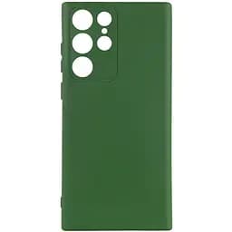 Чехол Ummi Silicone Cover Lakshmi Full Camera AA для Samsung Galaxy S24 Ultra Зеленый/Dark green