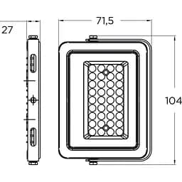 Прожектор Eurolamp LED з радіатором чорний (LED-FL-20(B)) - мініатюра 3