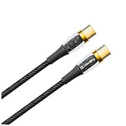 Дата кабель USB-C to USB-C 1.2m 5A 100W transparent head ColorWay (CW-CBPDCC053-BK) - мініатюра 2