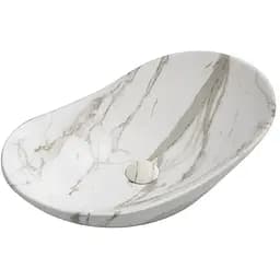 Умивальник накладний Mixxus Premium Wave-0105 marble 620x360x160 мм MP6559, Мармур