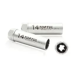 Свічкова головка 12-гранна 14 мм 3/8 12 гр. з пружинним фіксатором Toptul hoz0009473