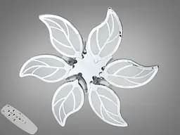 Світлодіодна люстра смарт світильник з пультом LED, хром, 105W димер