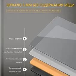 Дзеркало Dusel DE-M3001 75x120 см, Білий - мініатюра 6