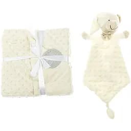 Плед з іграшкою-ковдрою Interbaby Bubble Dou-Dou Bear Beige 110х80 см (8100219)