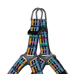 Шлея для собак дрібних порід BronzeDog Urban Art Клітинка XXS 24-30 см - мініатюра 2