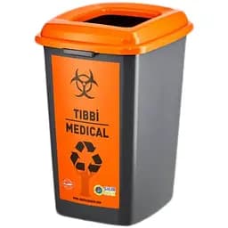 Бак сортувальний Planet для медикаментів 50 л антрацитово-помаранчевий (00-00020311)