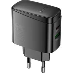 Мережевий зарядний пристрій Hoco CS63A Bright Black PD65W (638470) [163531] - мініатюра 2