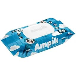 Вологі серветки Ampik Light дитячі 66 шт. сині