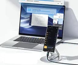 Кабель ESSAGER Enjoy LED Digital Display USB Charging Cable 7 A USB A Type C 2 м Black (EXCT-XYA01-P) - мініатюра 4