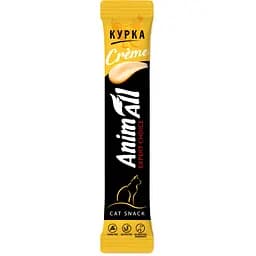 Ласощі для котів AnimAll Creme зі смаком курки 6 шт. х 15 г - мініатюра 2