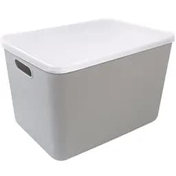 Комплект XXL: ящик для хранения МВМ My Home FH-14 XXL 360х257х240 мм и крышка FH-16 серый (FH-14/FH-16 GRAY)