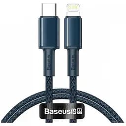 Кабель Baseus High Density Braided Fast Charging Data Cable Type-C to iP PD 20W 1 м Синій