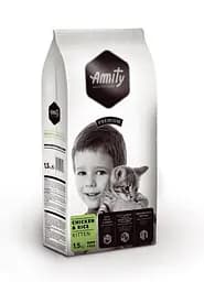 Корм для котів AMITY Kitten 10 кг повсякденний для кошенят, з куркою та рисом