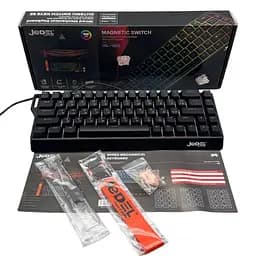 Клавиатура игровая механическая JEDEL KL166 Hot-Swap Outemu Magnetic Swich Black - мініатюра 7
