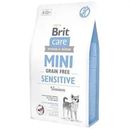 Сухой корм Brit Care GF Mini Sensitive для собак миниатюрных пород с чувствительным пищеварением, с олениной, 2 кг
