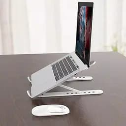 Підставка для ноутбука Notebook Bracket P1, складна регульована пластикова, біла
