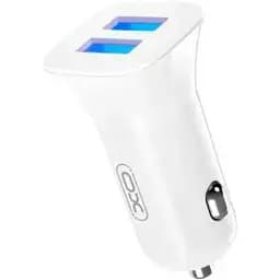 Автомобільний зарядний пристрій XO CC31 12W PC Dual USB car charger Білий
