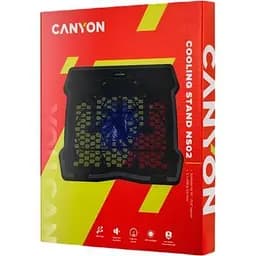 Підставка до ноутбука Canyon NS02, 10-15.6 laptop, single fan with 2x2.0 USB hub (CNE-HNS02) - мініатюра 4