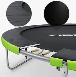 Батут із внутрішньою сіткою Zipro Jump Pro 16 футів 496 см чорно-зелений (5902659840752) - мініатюра 6