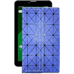 Чохол StatusCASE з екошкіри для планшету Navitel T505 Pro Синій ромб