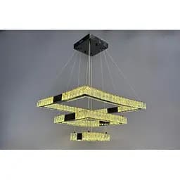 Люстра Linisoln 7965-60*40*20 BK метал, кришталь, LED, чорний, 100 Вт