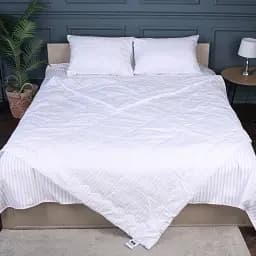 Літній постільний комплект MirSon №2944 Сolor Fun Line Stripe White з евкаліптовим волокном 110х140 см білий (2200010964455) - мініатюра 3