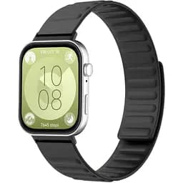 Силиконовый магнитный ремешок Primolux Magnet для смарт-часов Huawei Watch Fit 3 Black