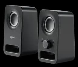 Колонки 2.0 Logitech Z150, Black, 3 Вт, 3.5 мм, роз'єм для навушників, роз'єм лінійного аудіовходу (980-000814) - мініатюра 2