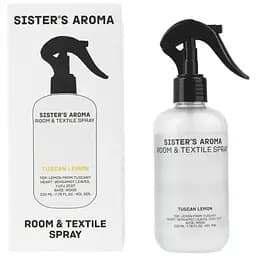 Освежитель воздуха Sister's Aroma Тосканский лимон Парфюмированный спрей для комнаты и текстиля 230 мл (4820227785919)