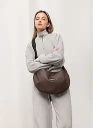 Жіноча сумка Sambag HOBO Bag-glove шоколадна 50 х 28 х 5 см (53400020) - мініатюра 4