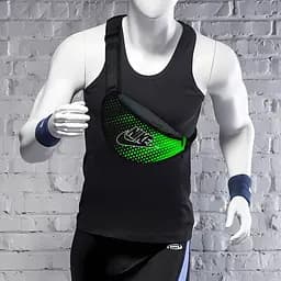 Сумка-бананка Nike чоловіча/жіноча спортивна 32×16 см з розширювачем поясна сумка або сумка через плече (3736) - мініатюра 2