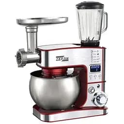 Кухонний комбайн Zepline ZP-135, 7в1, 6 режимів 4200Вт Червоний/Сірий