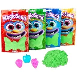 Кінетичний пісок Strateg Magic sand в пакеті 39402-2 зелений, 0,350 кг