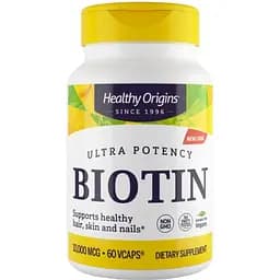 Біотин В7 Healthy Origins 10000 мкг 60 гелевих капсул
