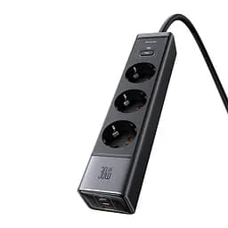 Мережевий фільтр McDodo 6-in-1 30W GaN Surge Protection Power Strip (EU) Чорний - мініатюра 3