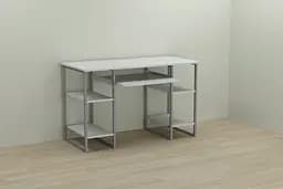 Комп'ютерний стіл Ferrum-decor Тім 75x140x70 сірий ДСП Білий 16мм (FRD-101897) - мініатюра 5